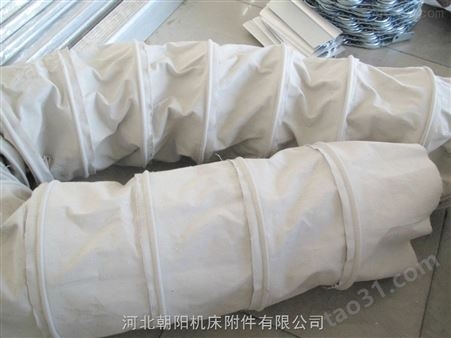 按需定制白色纯棉帆布通风软连接工艺产品